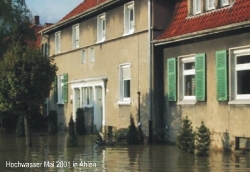 Hochwasser Mai 2001 in Ahlen